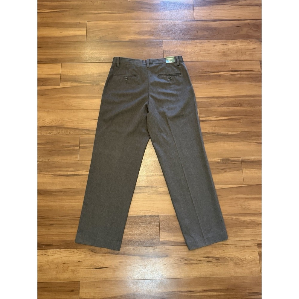 Eddie Bauer Classic Fit Wrinkle Stain Resistant Flat Front Pants Mens Size 34x32 - Picture 2 of 16